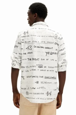 Camisetas|Camisas-Desigual Camisa de manga larga lettering