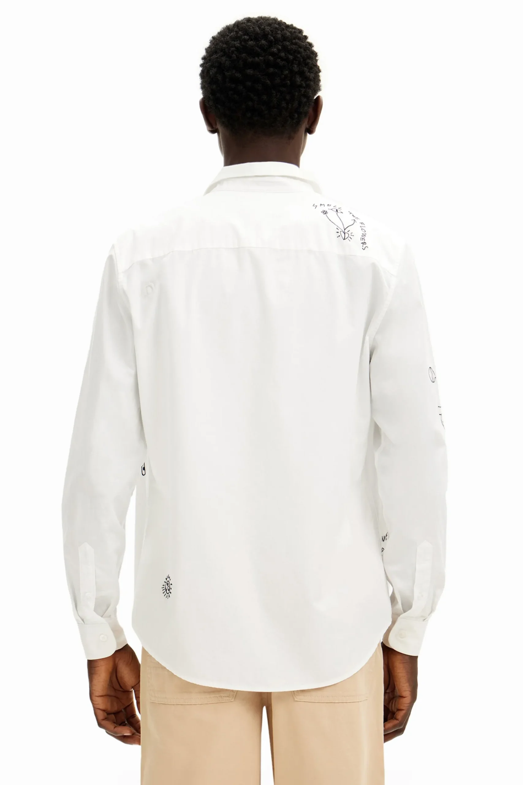 Camisetas|Camisas-Desigual Camisa detalles bordados