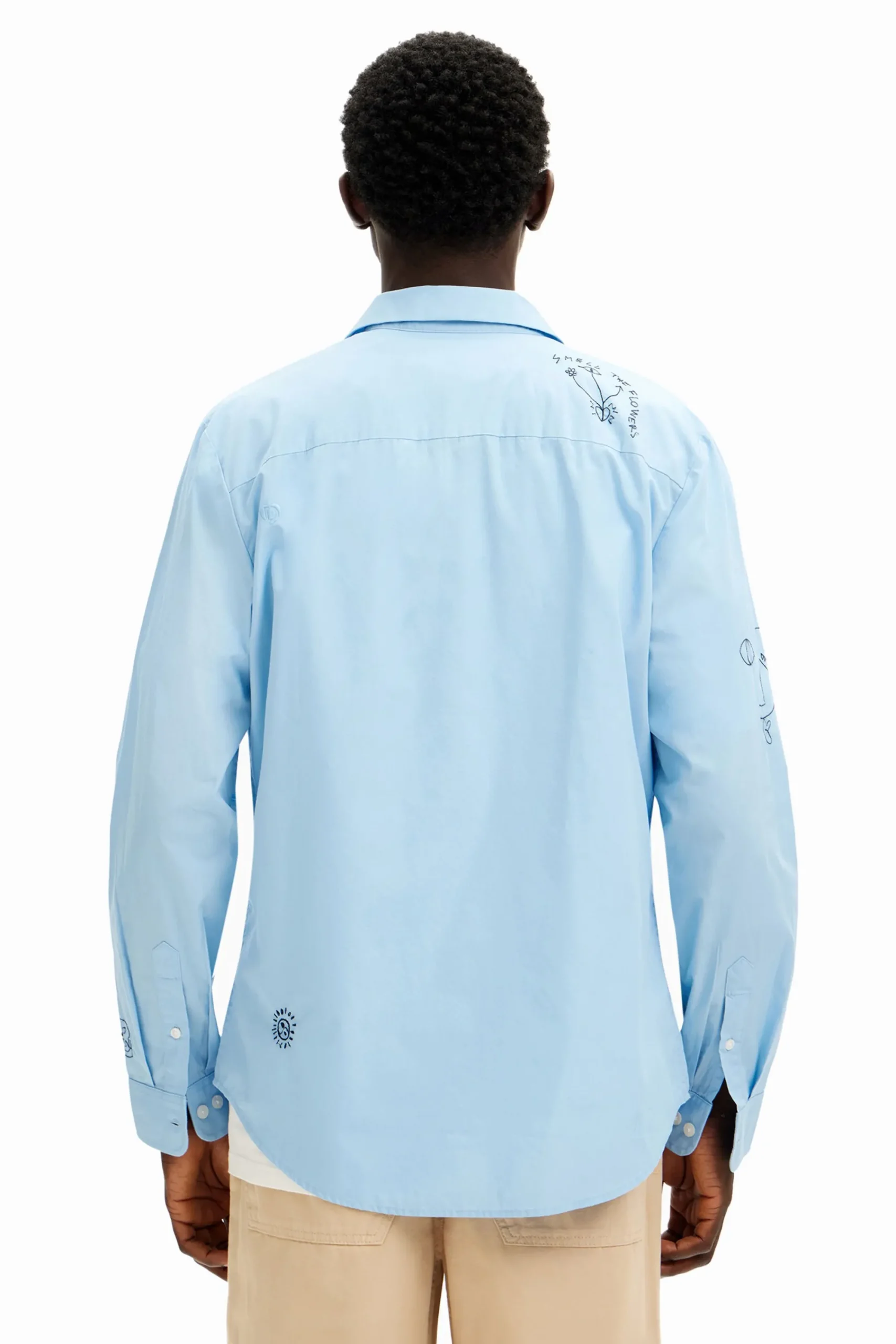 Camisetas|Camisas-Desigual Camisa detalles bordados