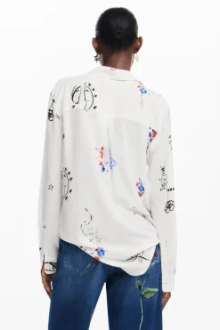 Camisas Y Blusas-Desigual Camisa estampada