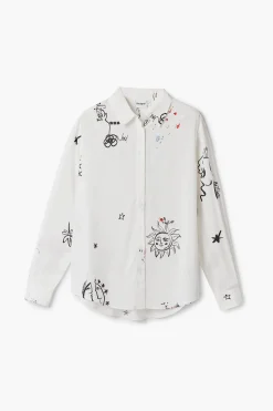 Camisas Y Blusas-Desigual Camisa estampada