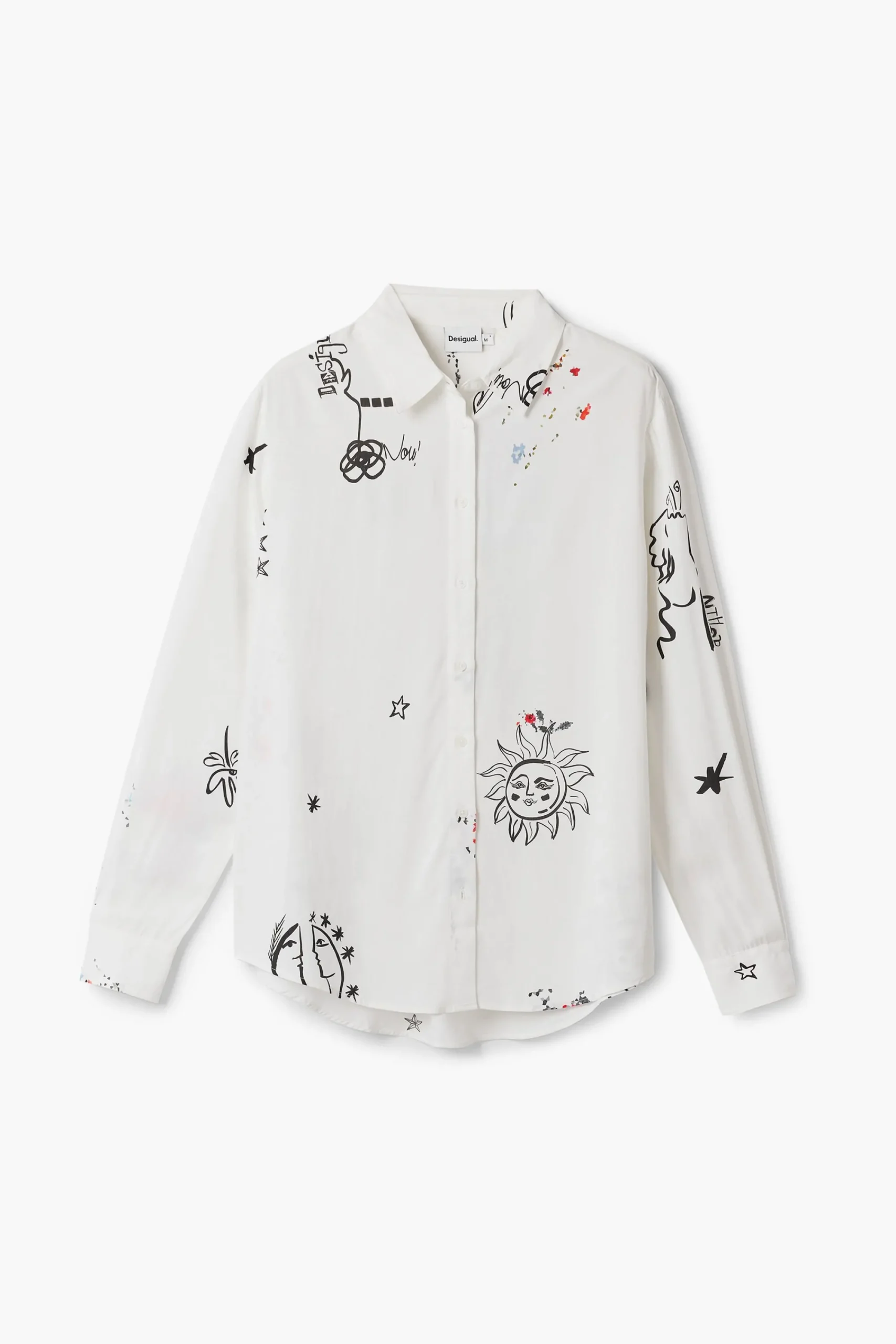 Camisas Y Blusas-Desigual Camisa estampada