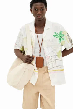 Camisetas|Camisas-Desigual Camisa estampado acuarela