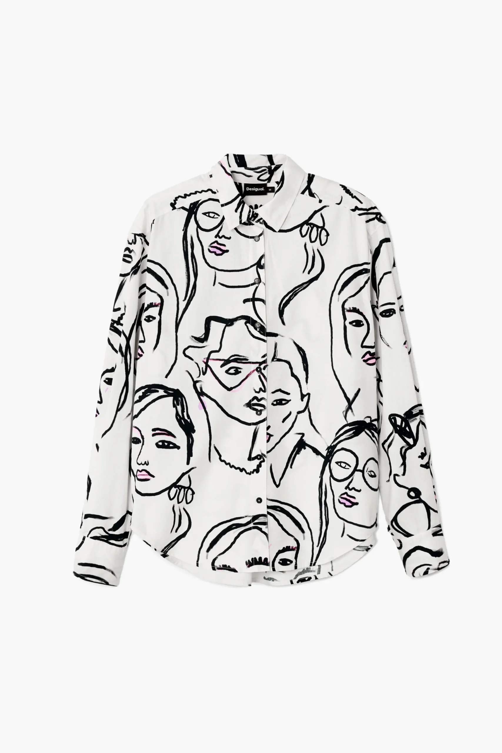 Camisas Y Blusas-Desigual Camisa estampado caras
