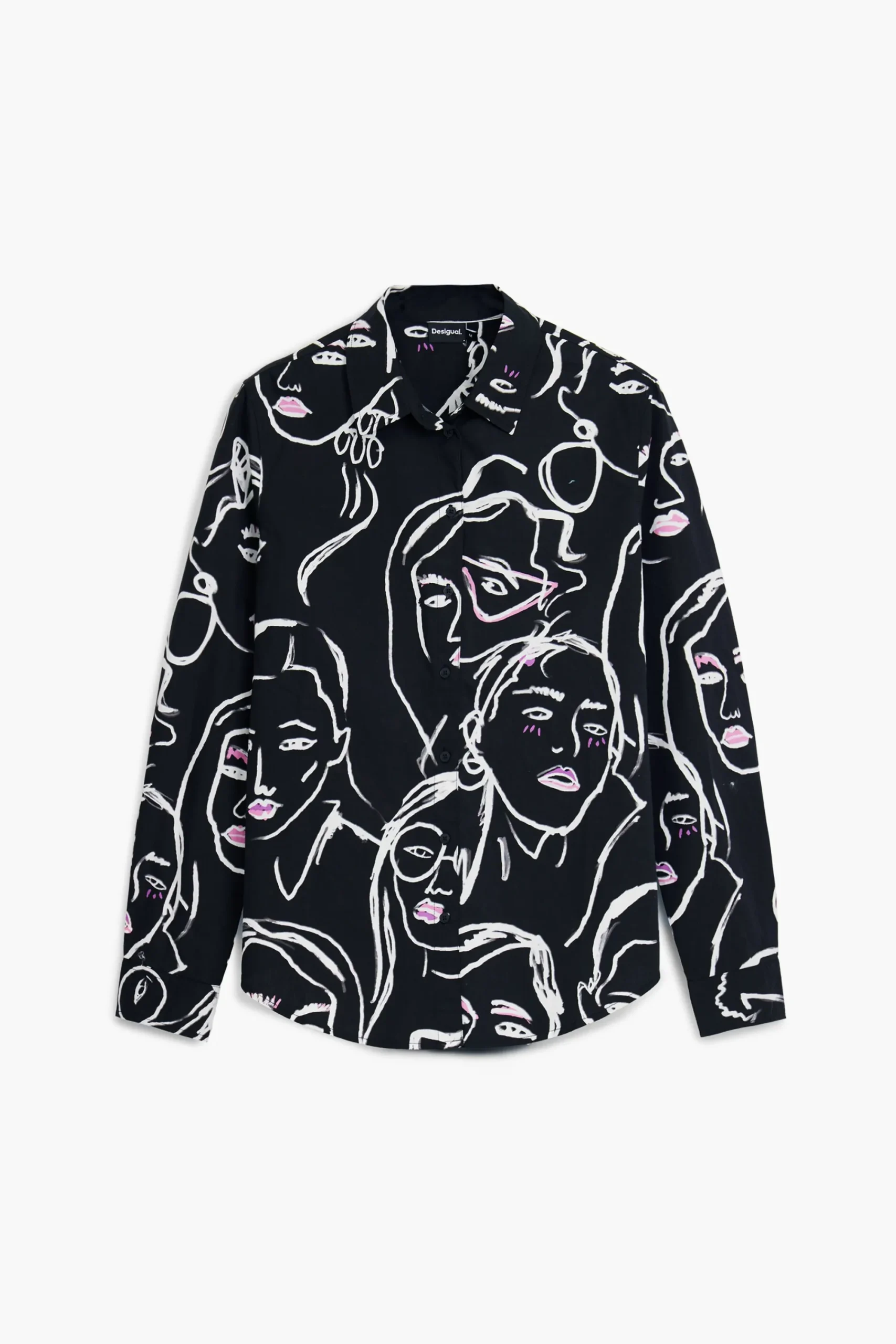 Camisas Y Blusas-Desigual Camisa estampado caras