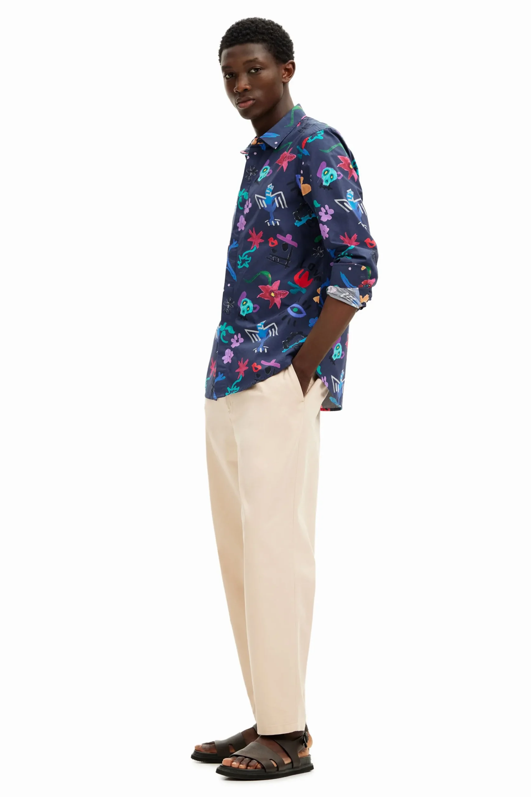 Camisetas|Camisas-Desigual Camisa estampado floral