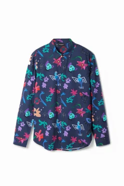 Camisetas|Camisas-Desigual Camisa estampado floral