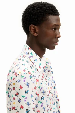 Camisetas|Camisas-Desigual Camisa estampado floral
