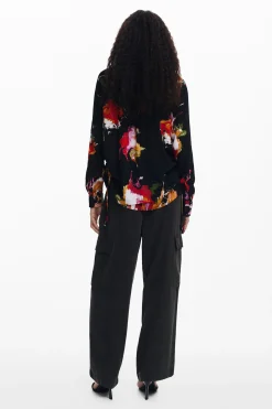Camisas Y Blusas-Desigual Camisa estampado flores