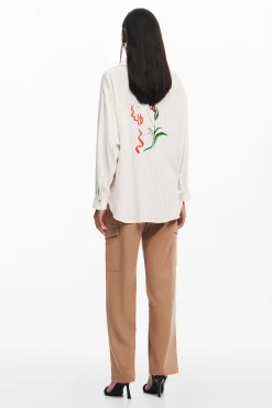 Camisas Y Blusas-Desigual Camisa estampado rayas