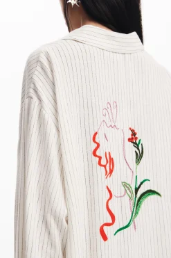 Camisas Y Blusas-Desigual Camisa estampado rayas