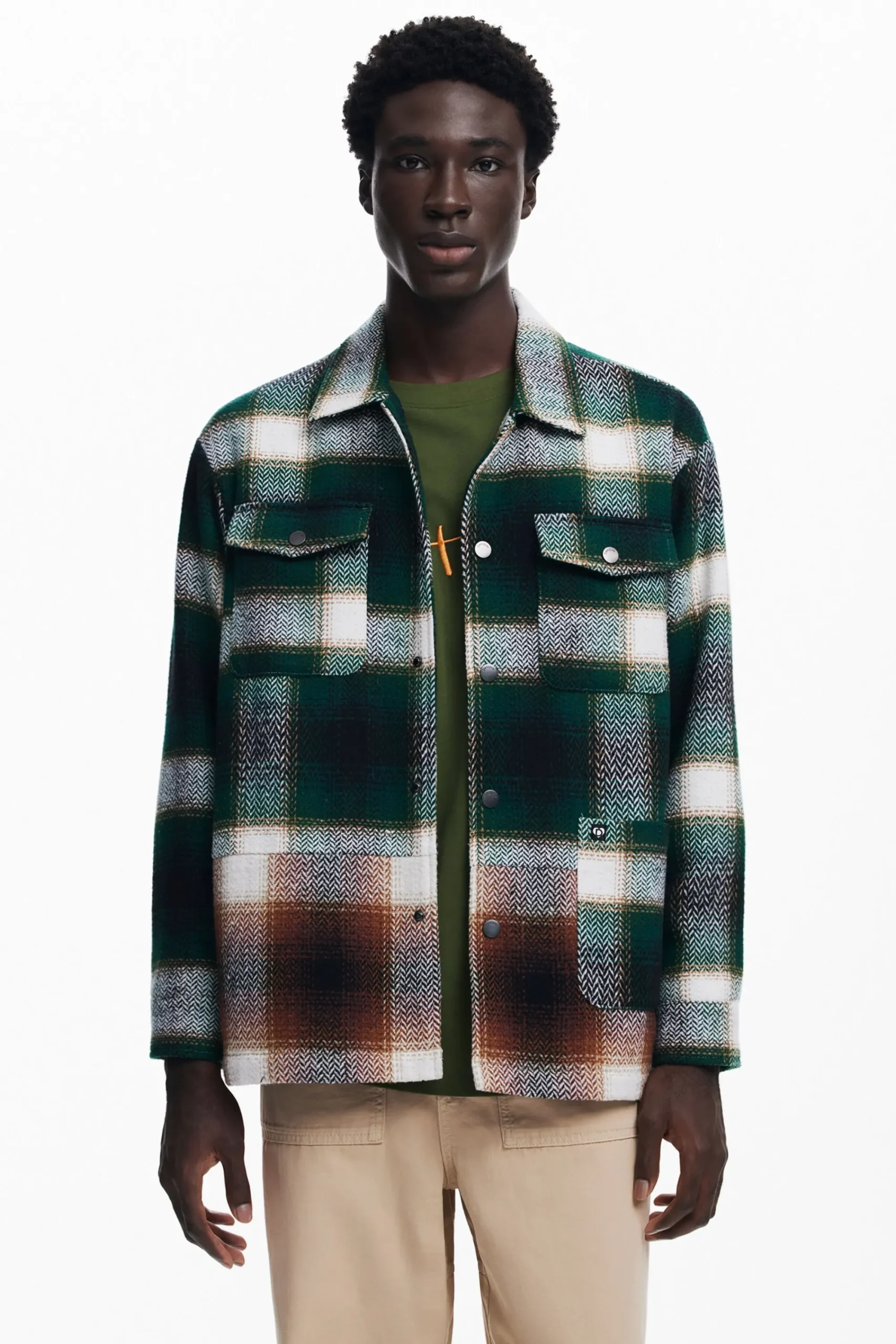 Abrigos Y Chaquetas-Desigual Camisa leñador