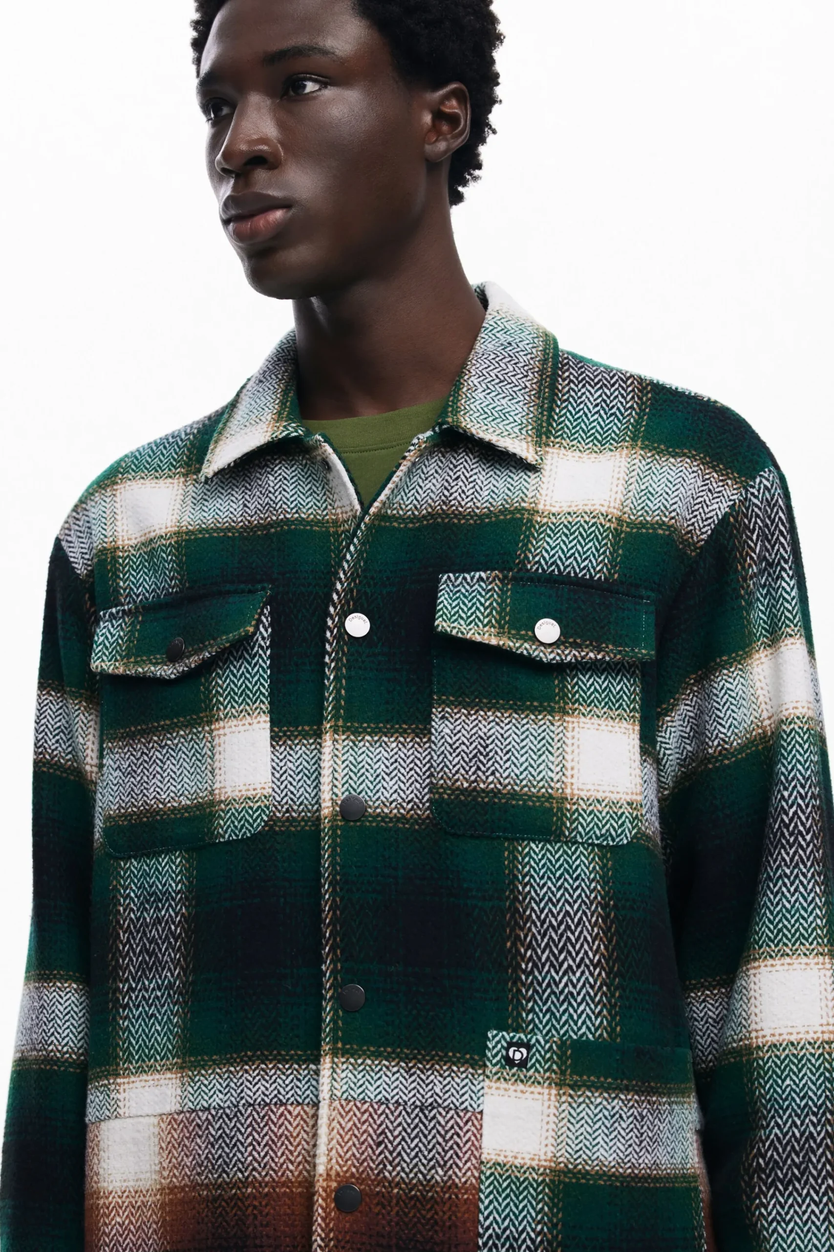 Abrigos Y Chaquetas-Desigual Camisa leñador