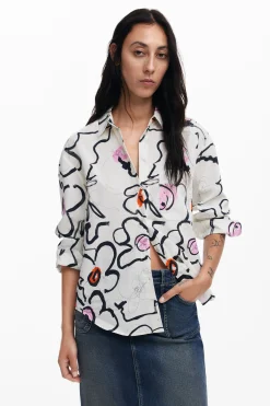 Camisas Y Blusas-Desigual Camisa ligera flores