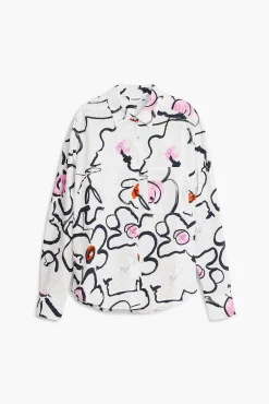 Camisas Y Blusas-Desigual Camisa ligera flores