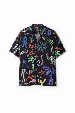 Camisetas|Camisas-Desigual Camisa motivos artísticos