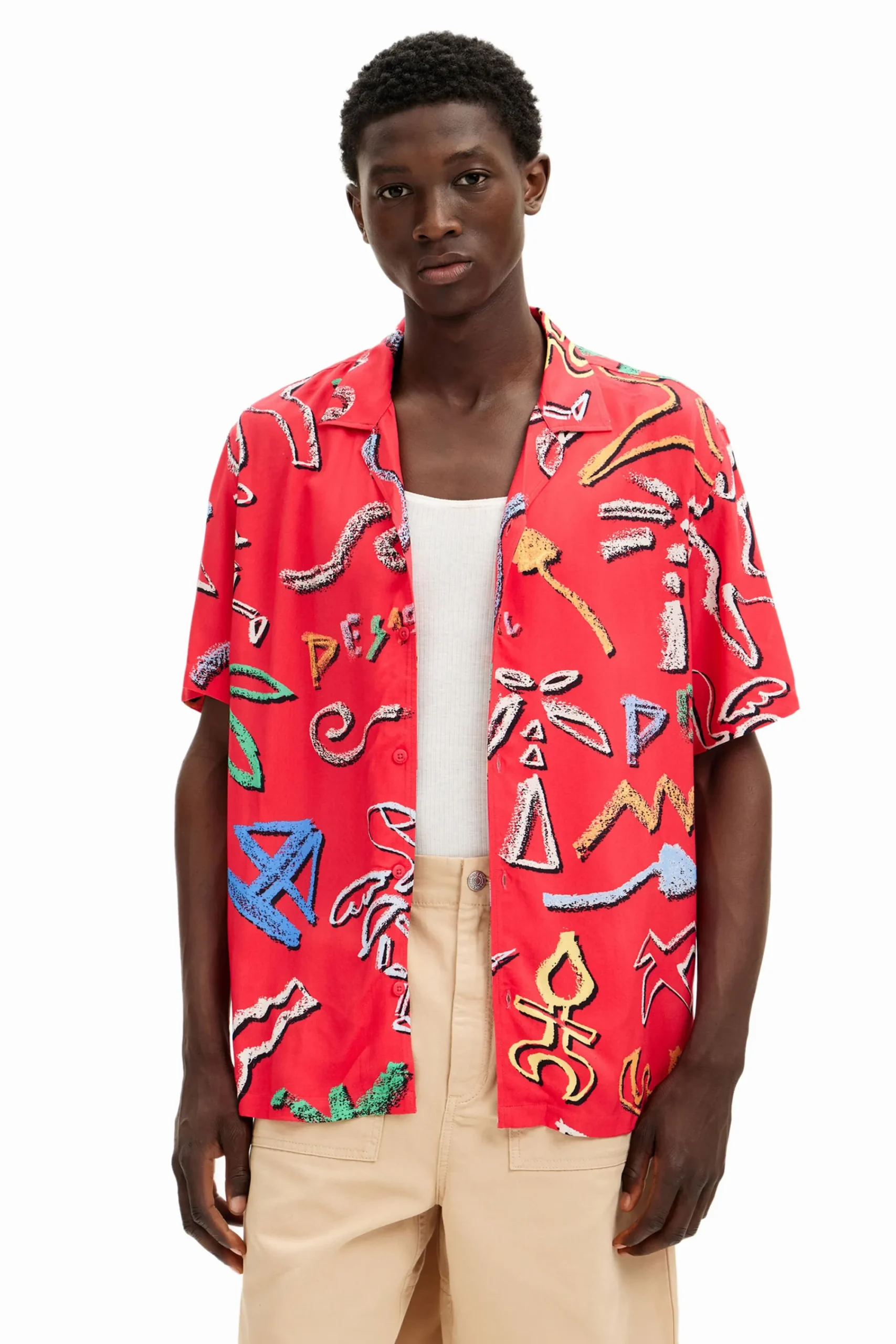 Camisetas|Camisas-Desigual Camisa motivos artísticos