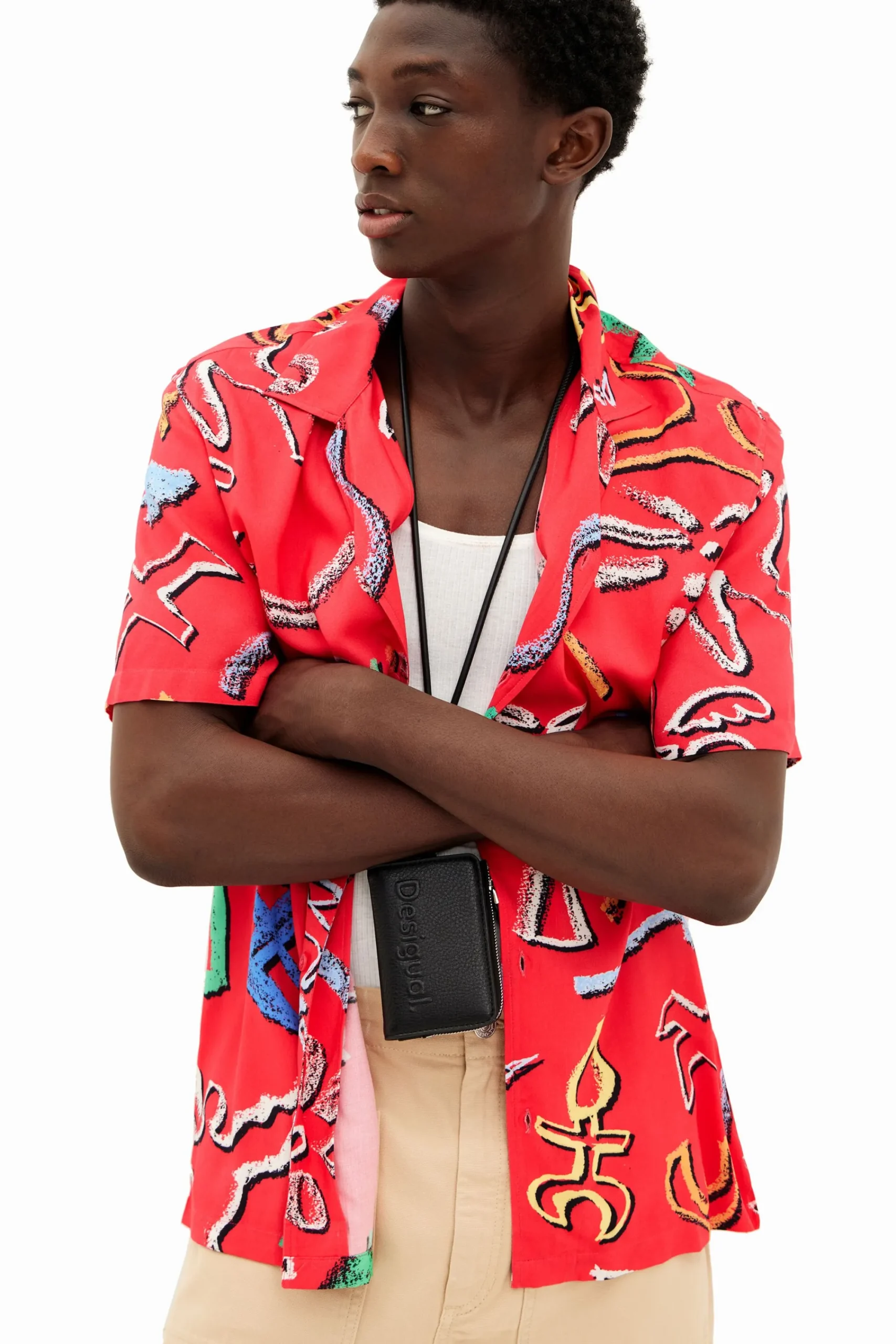 Camisetas|Camisas-Desigual Camisa motivos artísticos