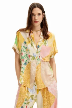 Camisas Y Blusas-Desigual Camisa parcheado floral