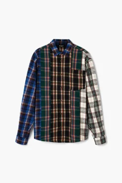 Camisetas|Camisas-Desigual Camisa patch cuadros