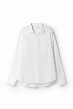 Camisetas|Camisas-Desigual Camisa popelín patchwork