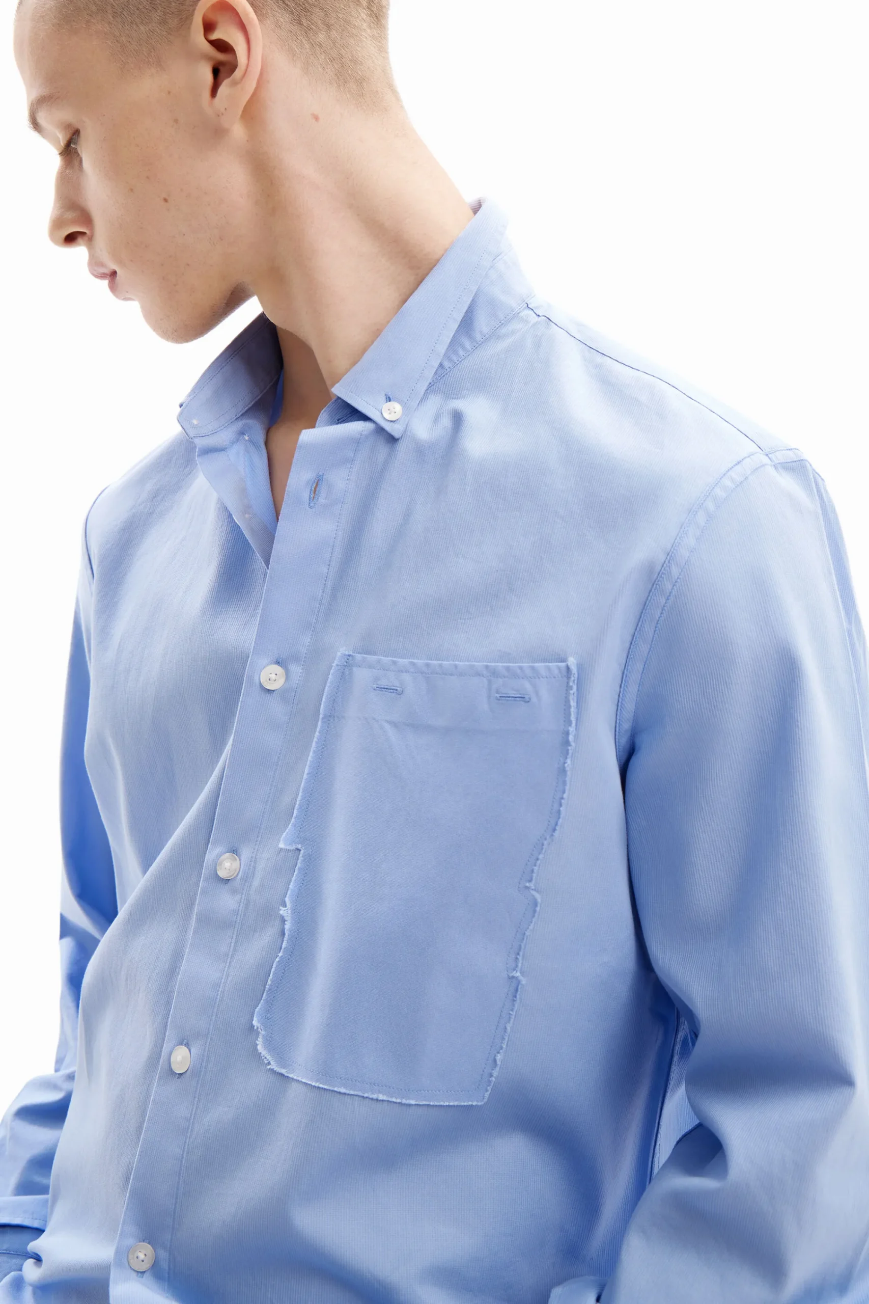 Camisetas|Camisas-Desigual Camisa popelín patchwork