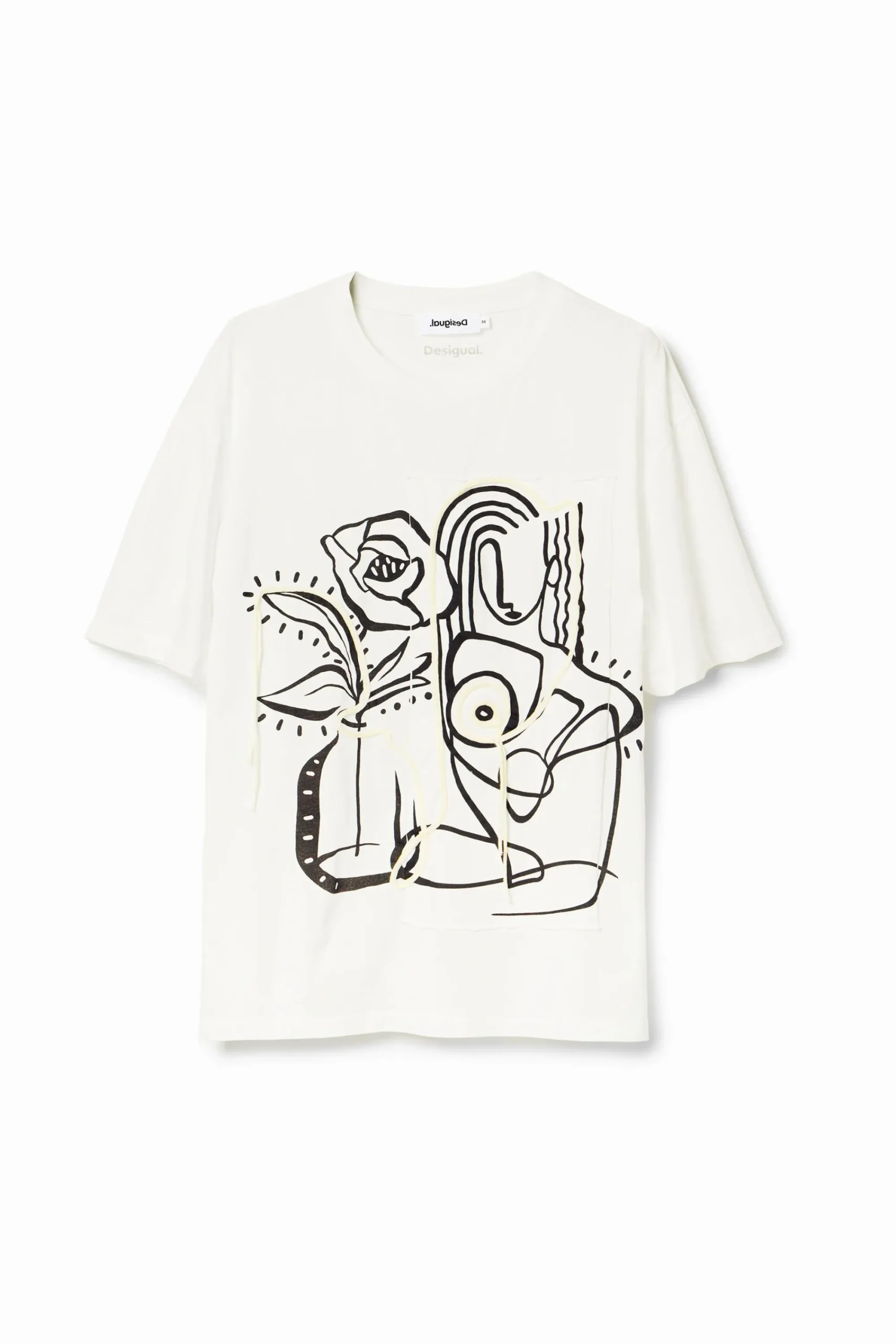 Camisas Y Blusas|Camisetas-Desigual Camiseta arty ilustración