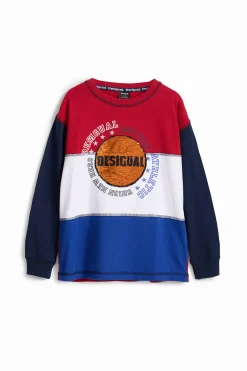 Camisetas Y Camisas-Desigual Camiseta baloncesto tricolor