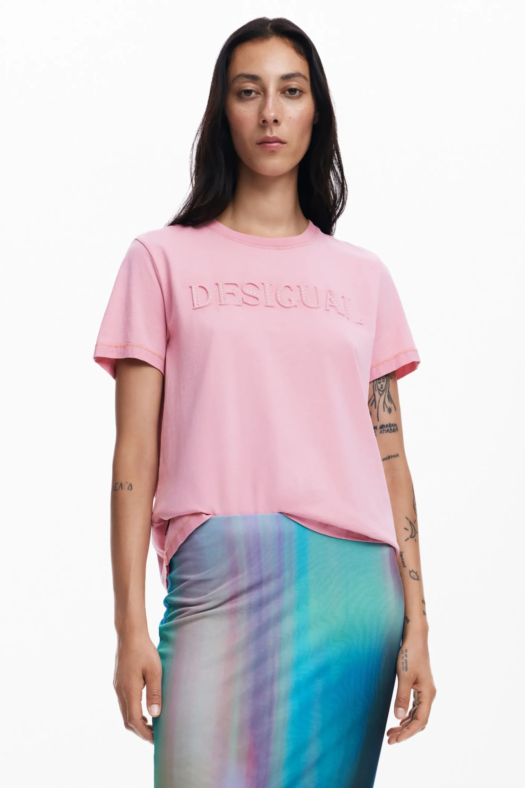 Camisas Y Blusas|Camisetas-Desigual Camiseta brillantes