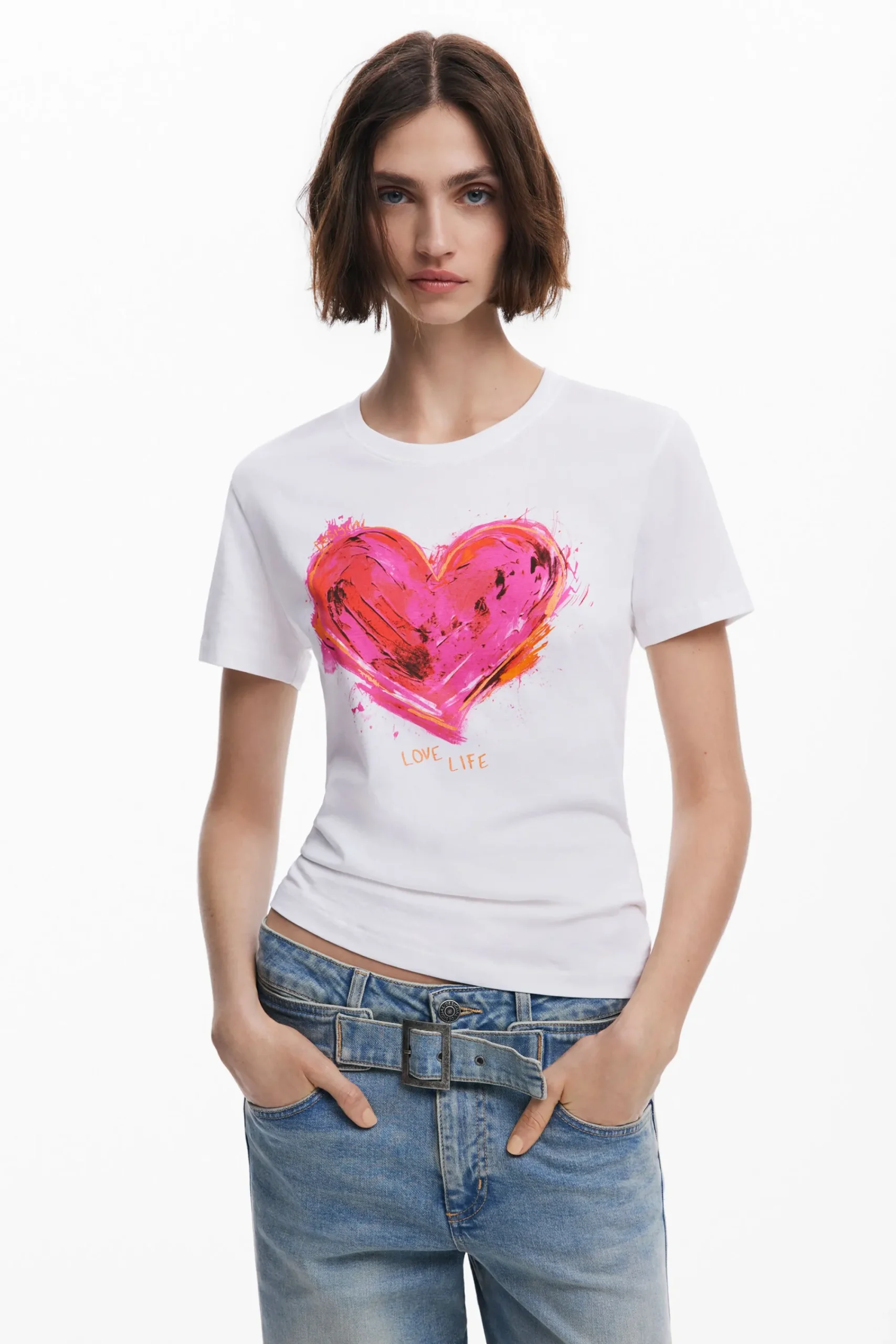 Camisas Y Blusas|Camisetas-Desigual Camiseta corazón