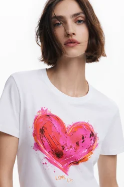 Camisas Y Blusas|Camisetas-Desigual Camiseta corazón