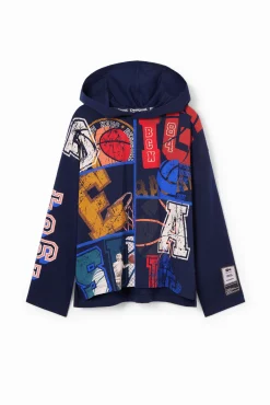 Camisetas Y Camisas-Desigual Camiseta de baloncesto con capucha