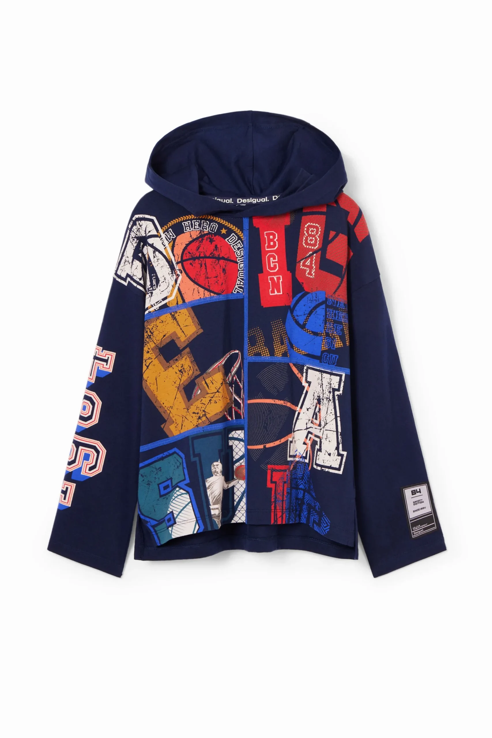 Camisetas Y Camisas-Desigual Camiseta de baloncesto con capucha