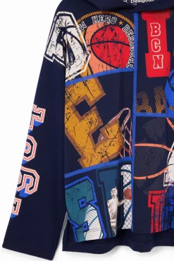 Camisetas Y Camisas-Desigual Camiseta de baloncesto con capucha