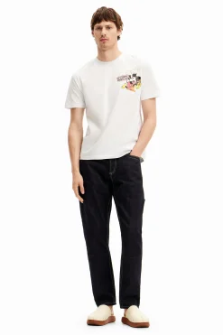 Camisetas-Desigual Camiseta de manga corta Mickey Mouse y frase