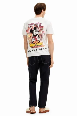 Camisetas-Desigual Camiseta de manga corta Mickey Mouse y frase