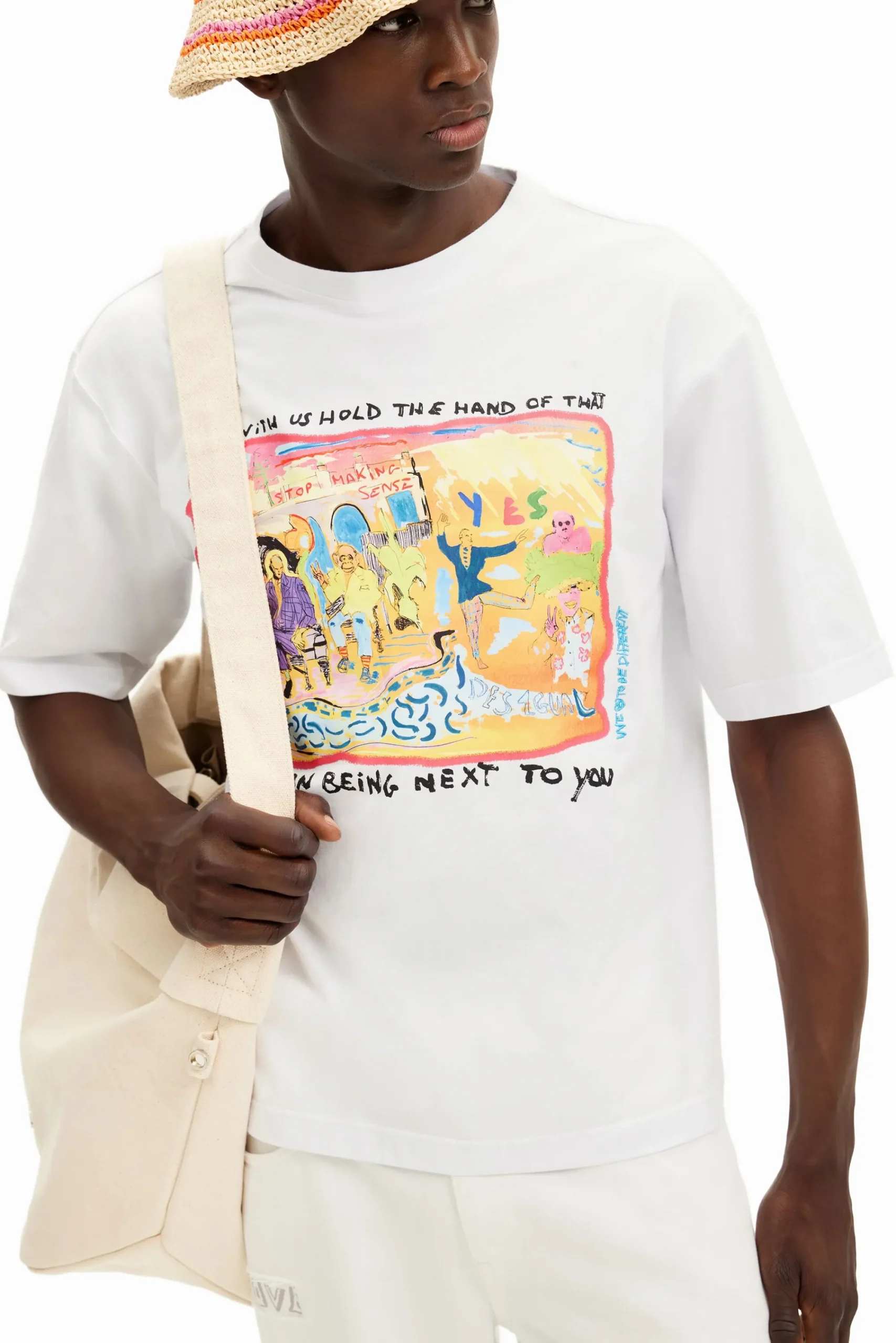 Camisetas-Desigual Camiseta de punto fauv