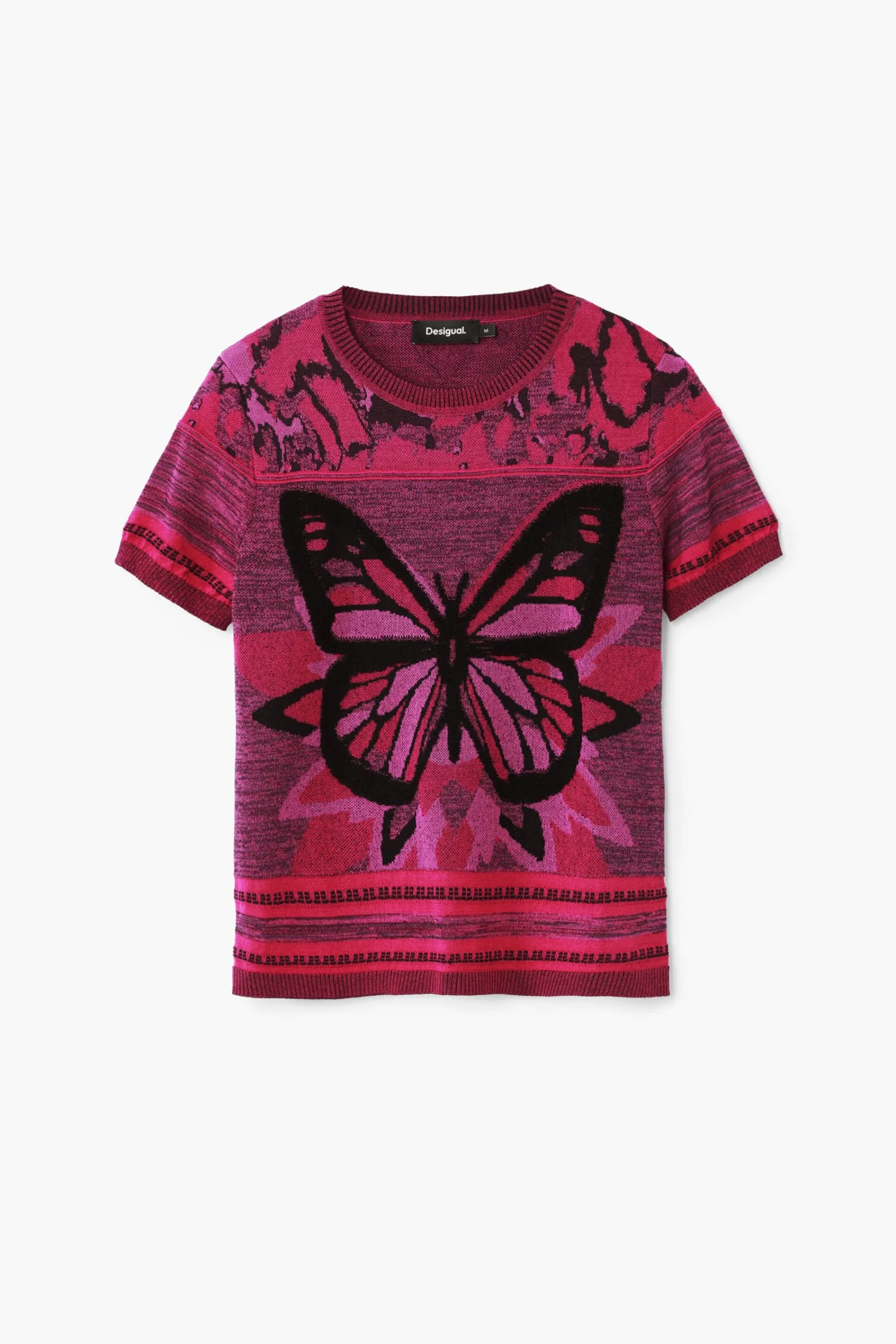 Camisas Y Blusas|Camisetas-Desigual Camiseta de punto mariposa