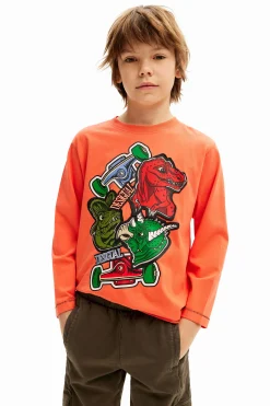 Camisetas Y Camisas-Desigual Camiseta dinosaurios