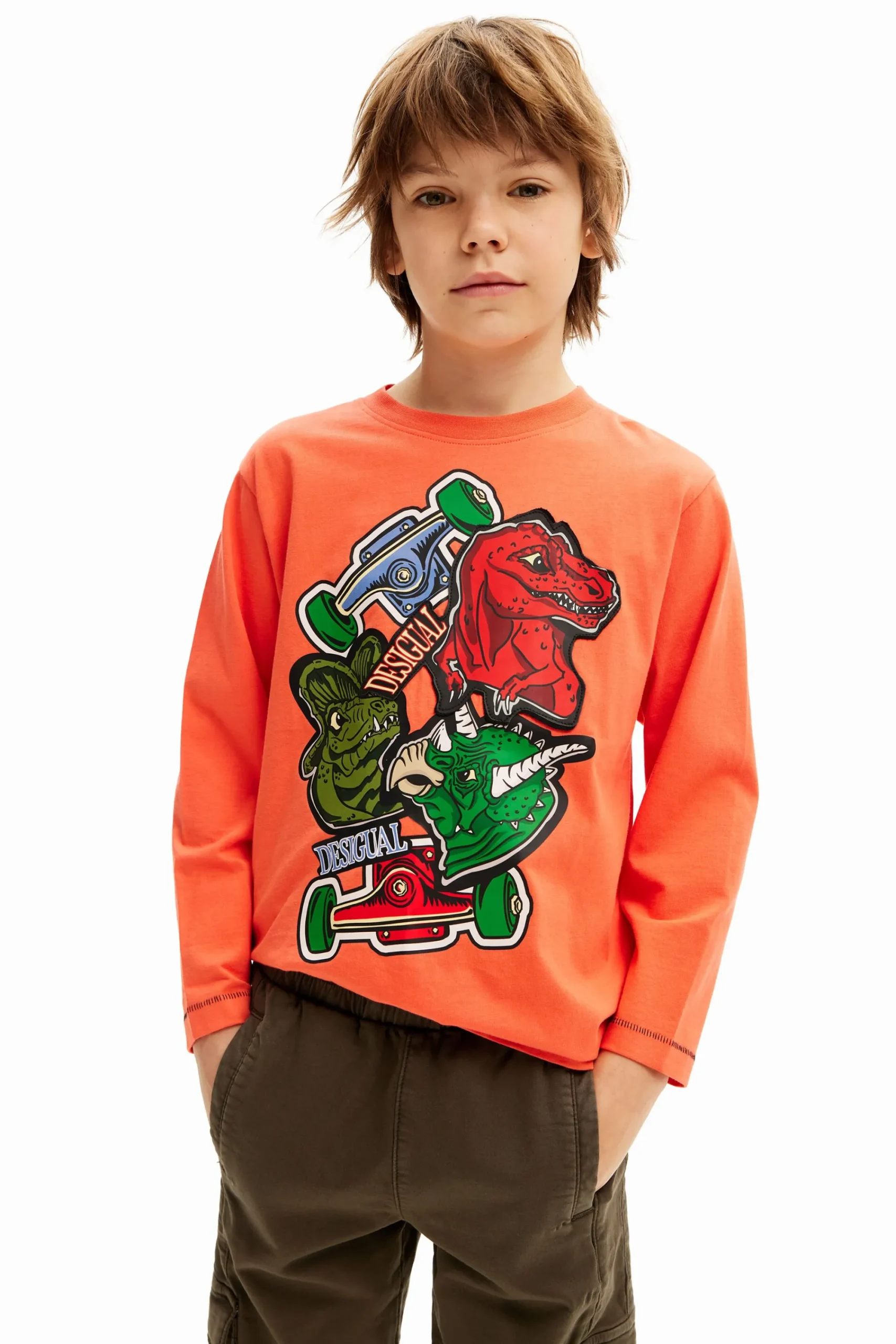 Camisetas Y Camisas-Desigual Camiseta dinosaurios
