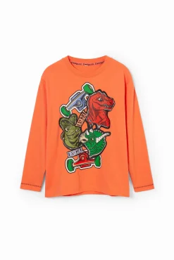 Camisetas Y Camisas-Desigual Camiseta dinosaurios