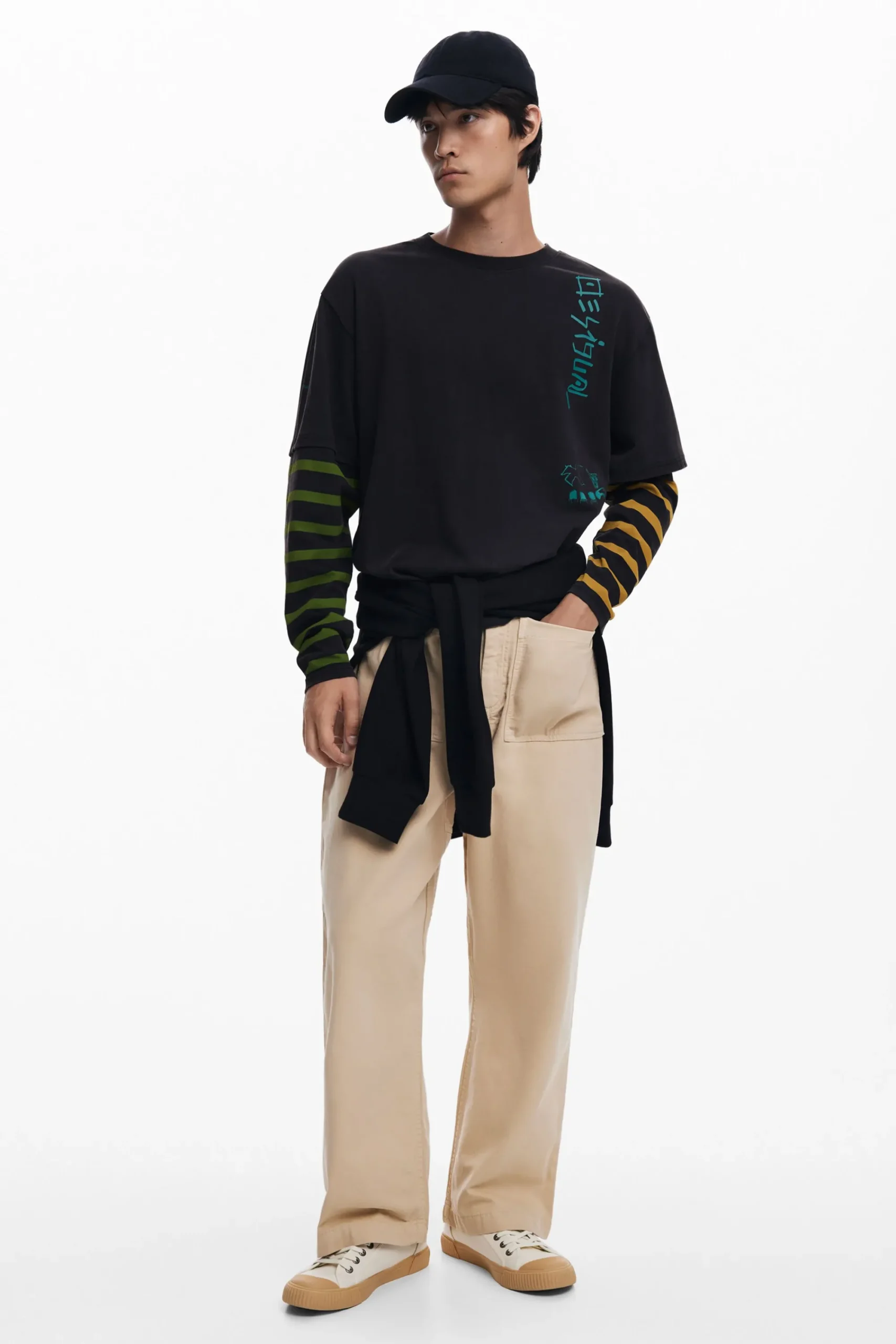 Camisetas-Desigual Camiseta doble manga