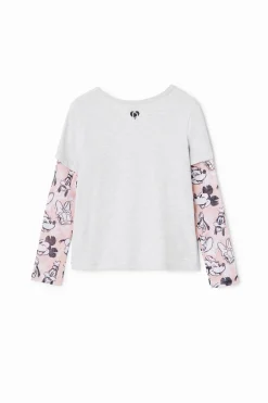 Camisetas Y Camisas-Desigual Camiseta doble manga Daisy