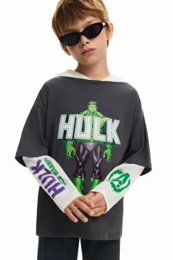 Camisetas Y Camisas-Desigual Camiseta doble manga Hulk