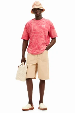 Camisetas-Desigual Camiseta efecto difuminado estampada