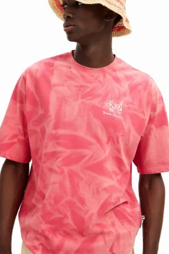 Camisetas-Desigual Camiseta efecto difuminado estampada