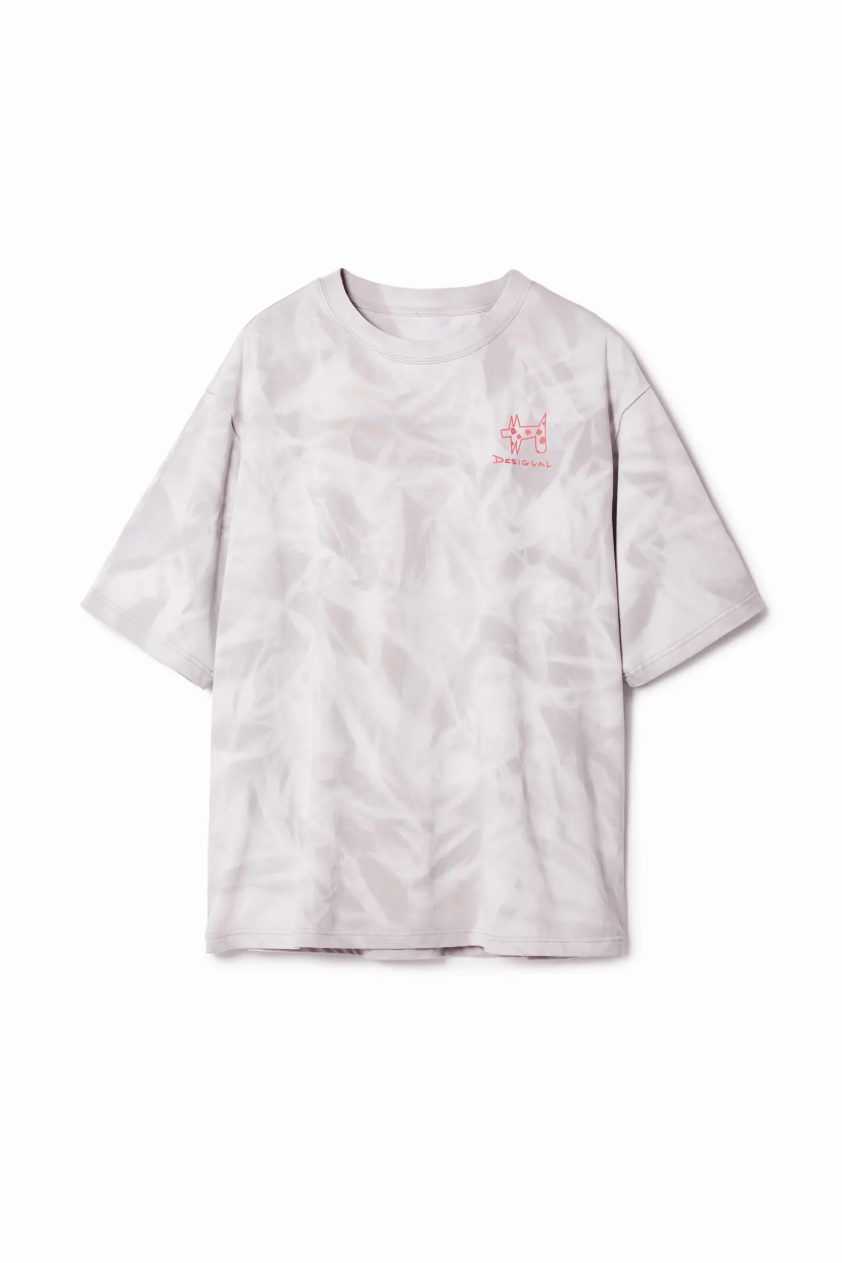 Camisetas-Desigual Camiseta efecto difuminado estampada