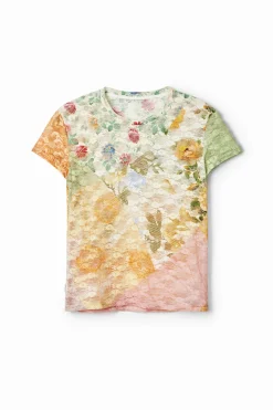 Camisas Y Blusas|Camisetas-Desigual Camiseta encaje fores