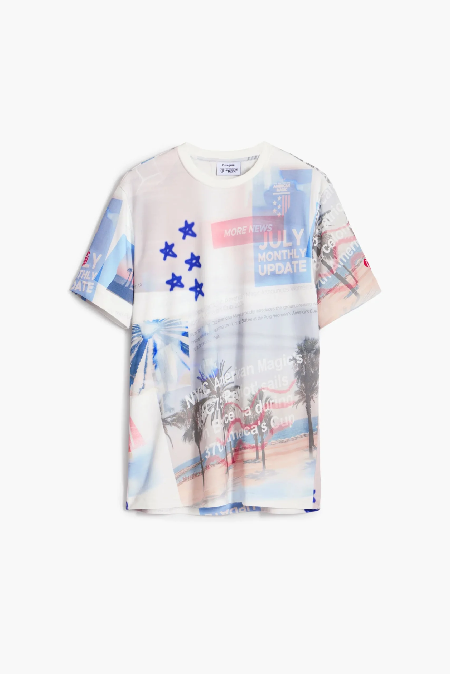 Camisetas-Desigual Camiseta estampada American Magic