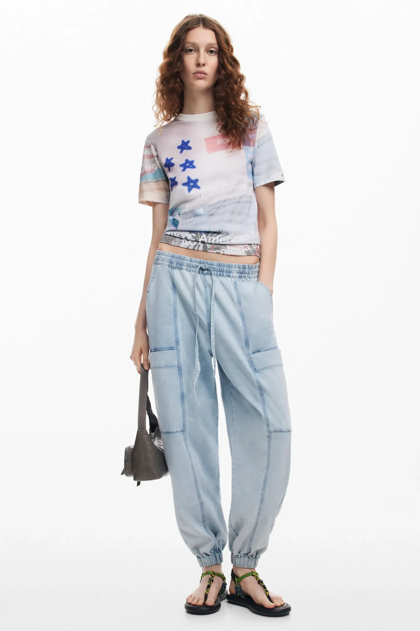 Camisas Y Blusas|Camisetas-Desigual Camiseta estampada American Magic